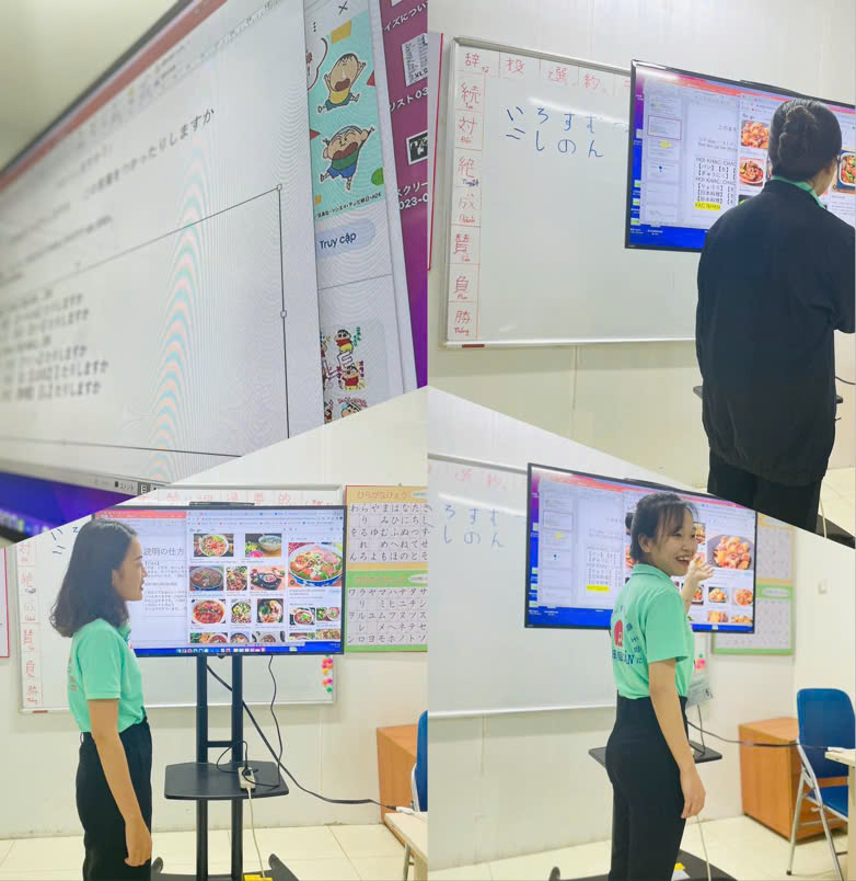 Học viên thực hành tiếng Nhật